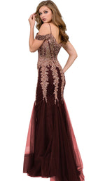 Jovani 51115BG Black/Rose