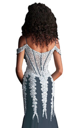 Jovani 51115BG Charcoal/Charcoal