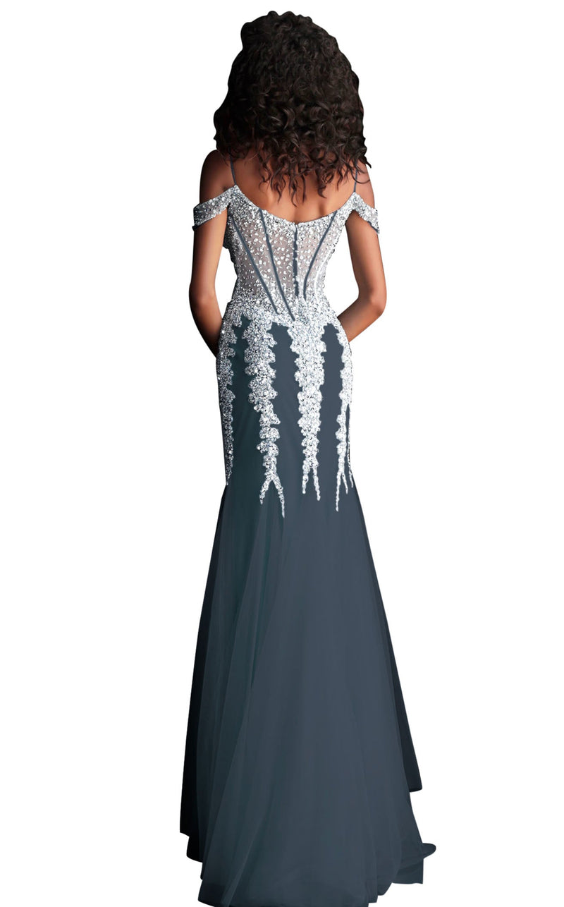 Jovani 51115 Charcoal/Charcoal