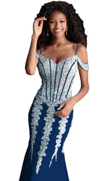 Jovani 51115BG Navy/Navy