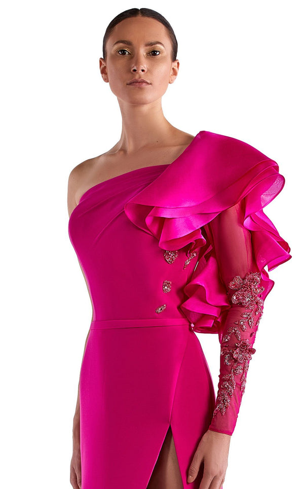 Edward Arsouni Couture SS0513 Fuchsia