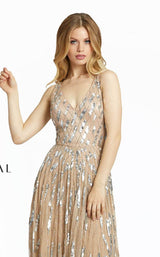 Mac Duggal 5172D Nude-Silver