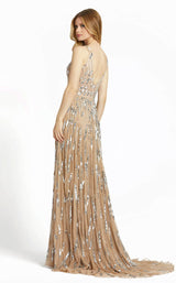 Mac Duggal 5172D Nude-Silver