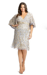 Mac Duggal Fabulouss 5191F Platinum/Gold