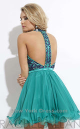 Rachel Allan 2810 Teal/Navy Blue