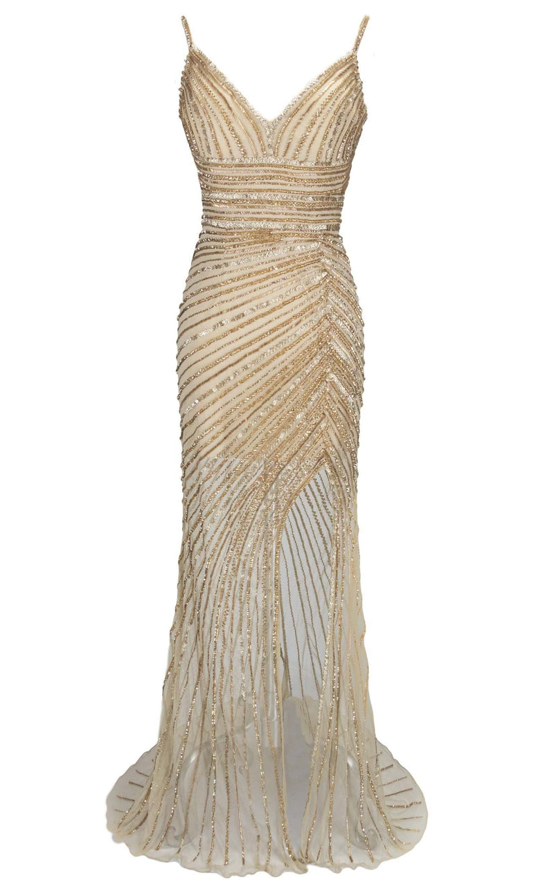 Paul Rekhi 5246 Prom Dress - Nude | NewYorkDress Paul Rekhi 5246 Prom Dress - Nude | NewYorkDress