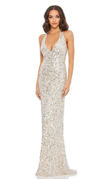 Mac Duggal 5312 Nude/Silver