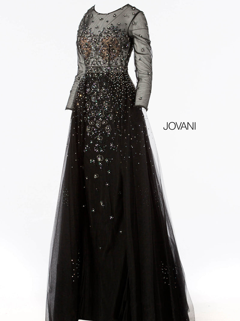 Jovani 53743 Black/Black