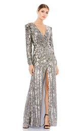 Mac Duggal 5382 Pewter
