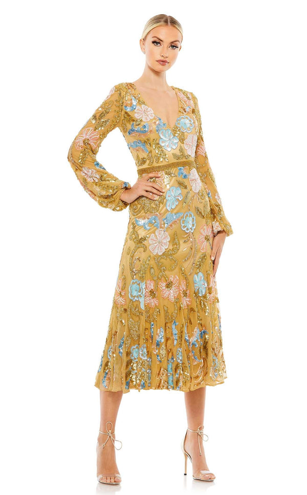 Mac Duggal 5423 Nude Multi