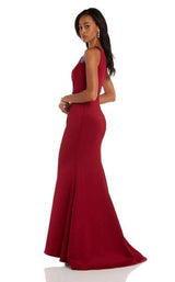 Jovani 54421 Burgundy-Multi