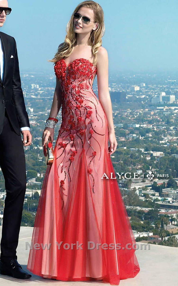 Alyce 2403 Red/Nude