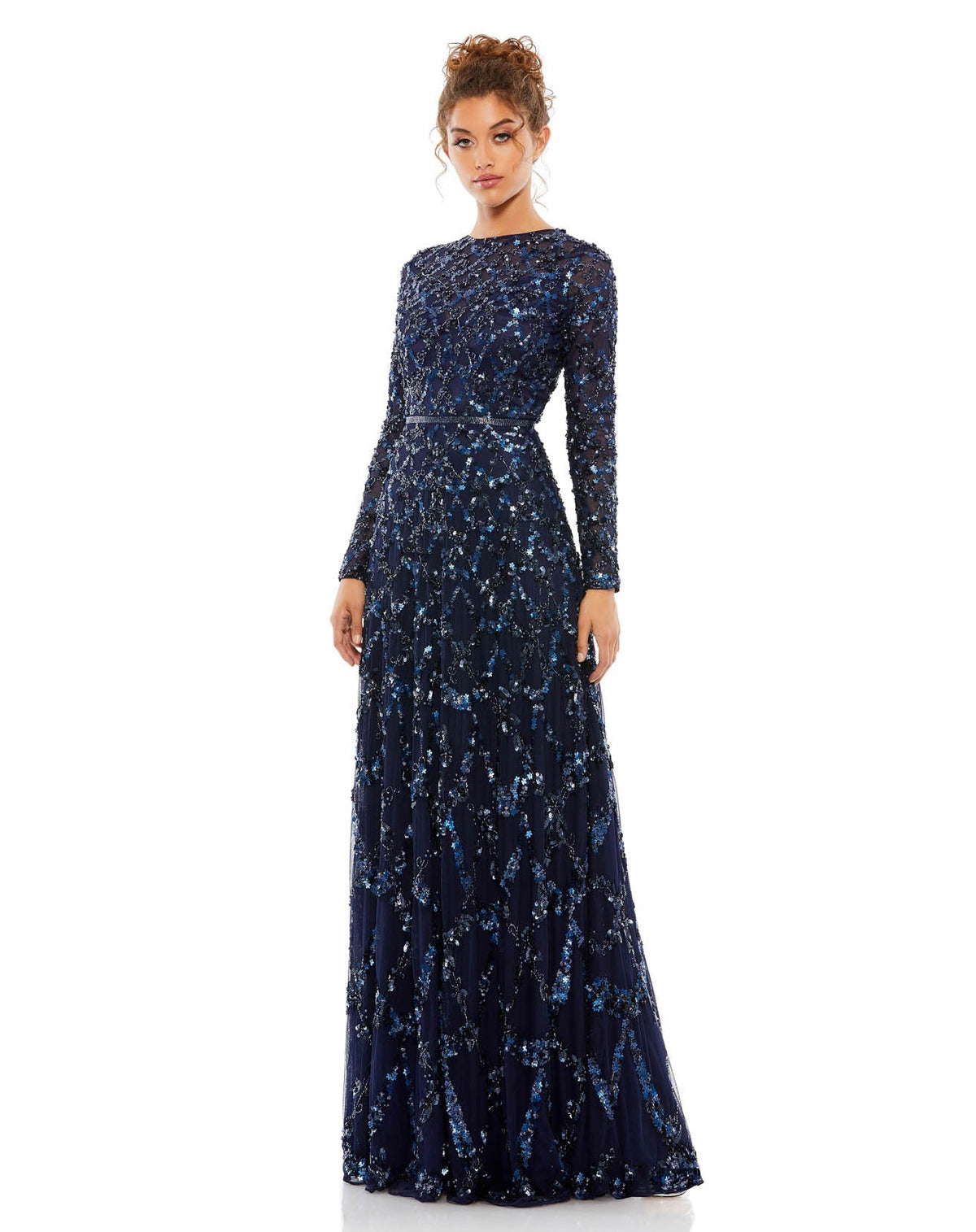 MAC DUGGAL ティアードガウン レースアップオープンバック Mac Duggal 5496 Dress | NewYorkDress.com