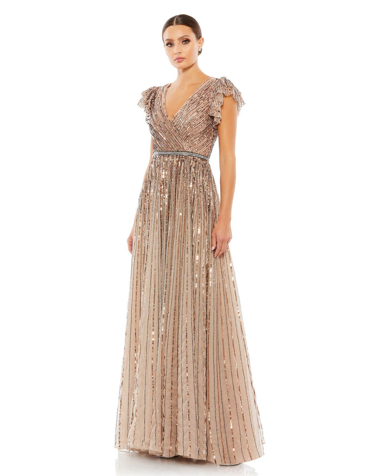 関税送料込【MAC DUGGAL】ミディ ワンピース 装飾 花柄 ゴールド Mac Duggal Dresses | Shop Fabulous Gowns: Long, Cocktail