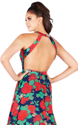 Mac Duggal 55162L Midnight Rose