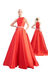 Mac Duggal 55237I Cherry