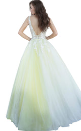 Jovani 55634 Off White Yellow