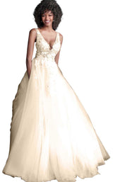 Jovani 55634 Off White/Blush