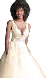 Jovani 55634 Off White/Blush