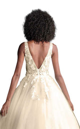 Jovani 55634 Off White/Blush