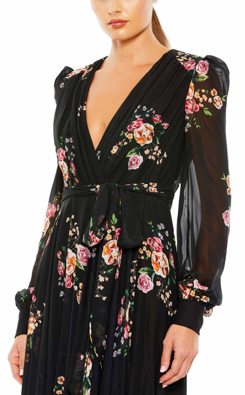 Mac Duggal 55661 Black Multi