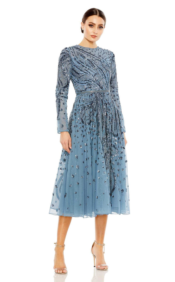 Mac Duggal 5572 Slate Blue