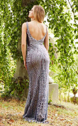 Jovani 55819 Navy/Silver