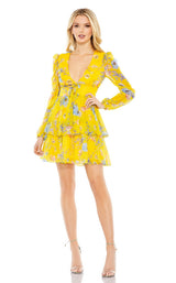Mac Duggal 55838 Yellow Multi