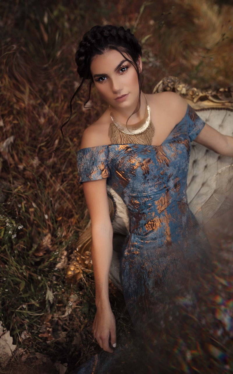 Janique 5621 Blue Blue-Bronze
