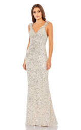 Mac Duggal 5674 Nude/Silver