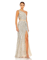 Mac Duggal 5687 Nude/Silver