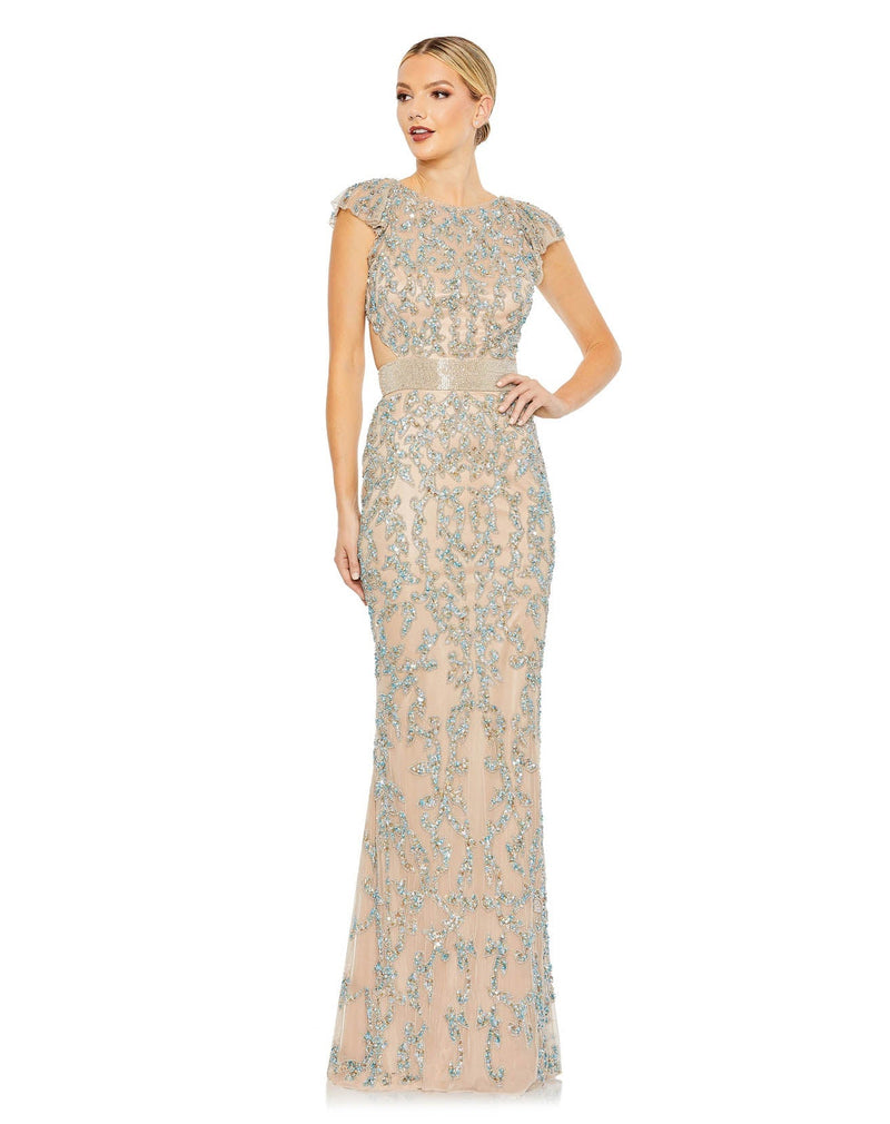 Mac Duggal 5689 Nude Multi