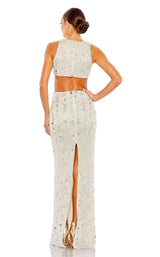 Mac Duggal 5740 Nude/Silver