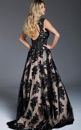Jovani 57821bg Black-Nude