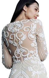 Jovani 57877 Ivory/Nude