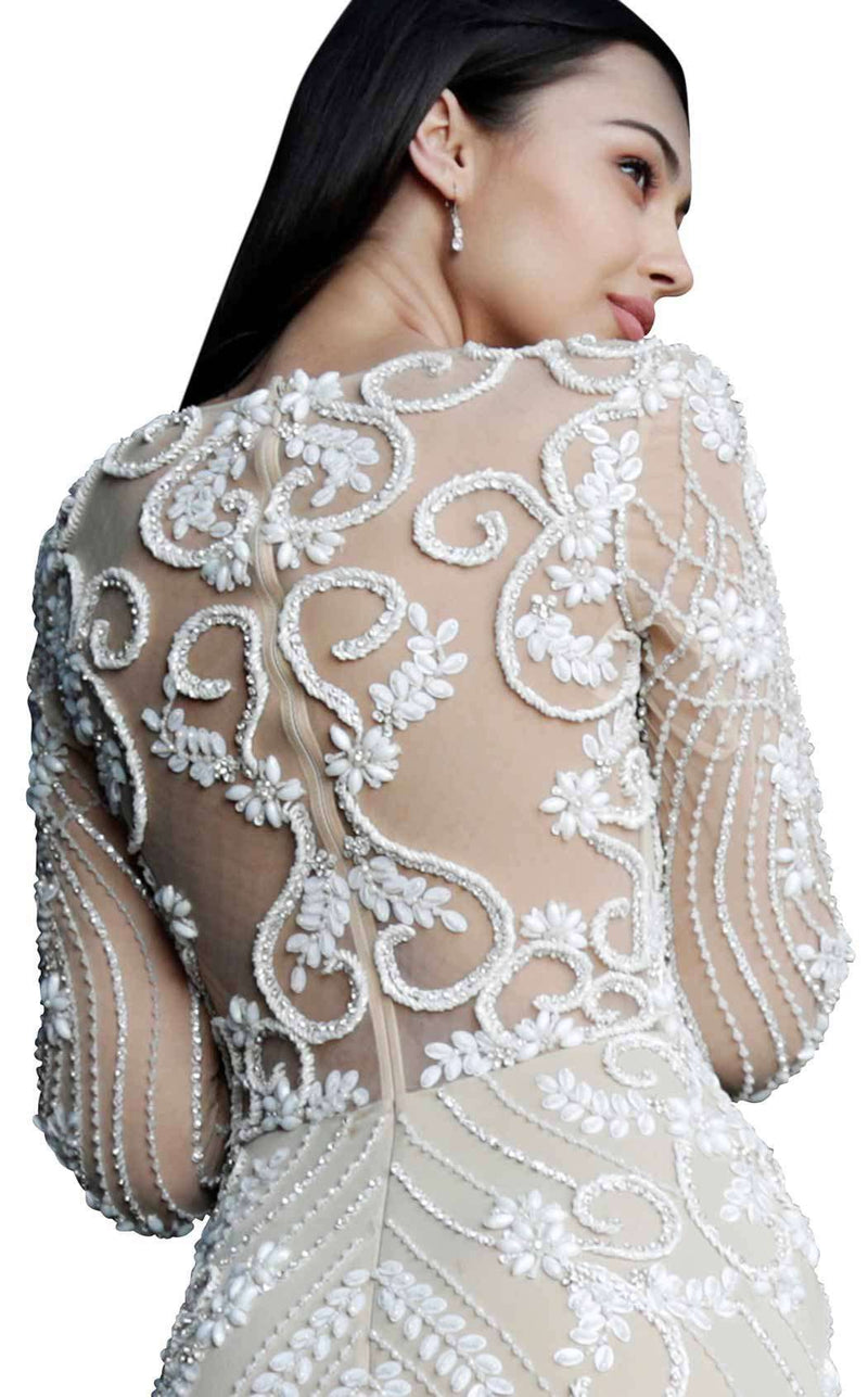 Jovani 57877 Ivory/Nude