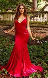 Jovani 57900 hot pink front