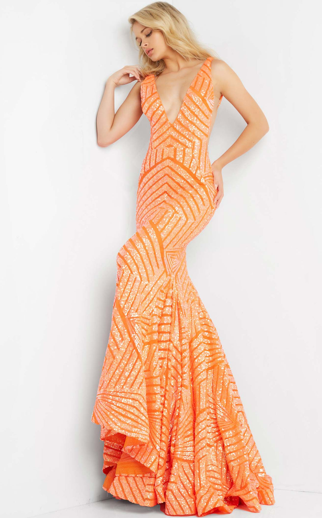 Jovani 59762 Orange