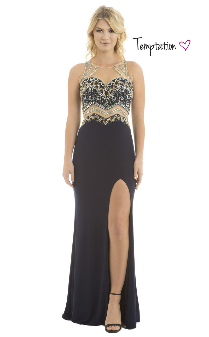 Temptation Dress 6001 Navy
