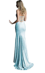 Jovani 60137 Light Blue