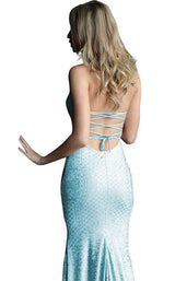 Jovani 60137 Light Blue