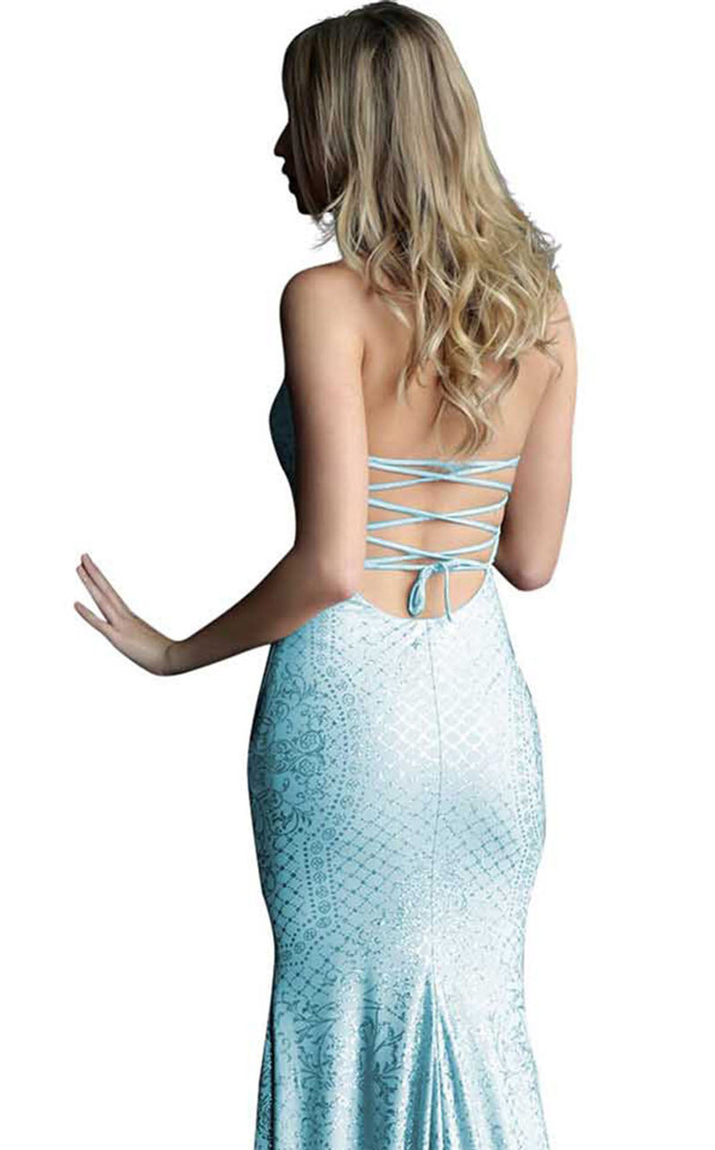 Jovani 60137 Light Blue