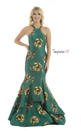 Temptation Dress 6029 Green Print