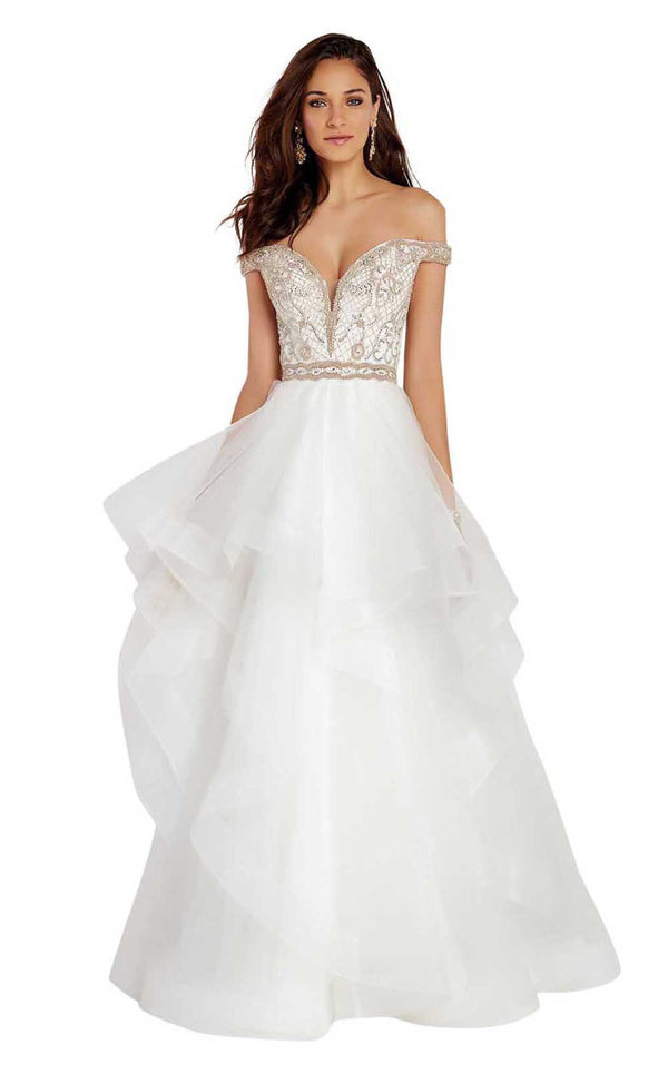 Alyce 60377 Ivory/Gold