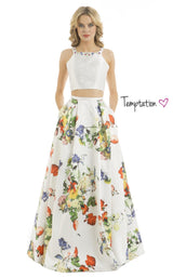 Temptation Dress 6045 White Print
