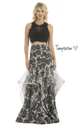 Temptation Dress 6047 Black Print