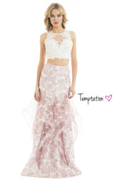Temptation Dress 6047 Pink Print