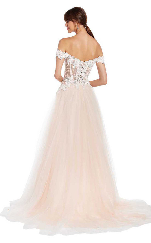 Alyce 60473 Ivory/Pink