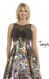 Temptation Dress 6048 Black Print