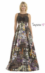 Temptation Dress 6048 Black Print